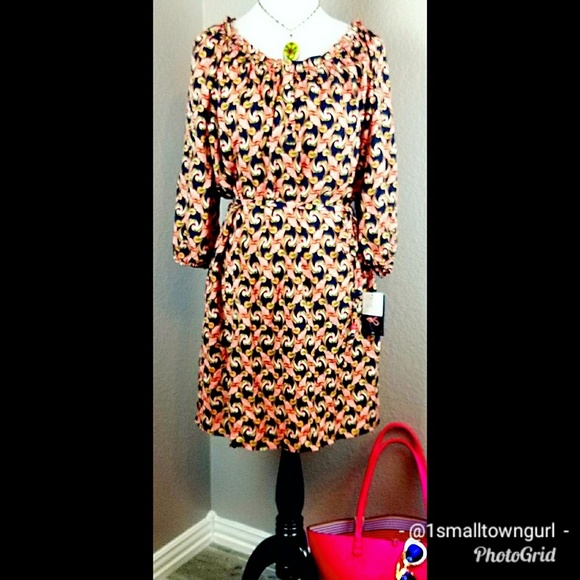 The Webster at Target Dresses & Skirts - The Webster Miami fit and flair print dress XL NWT